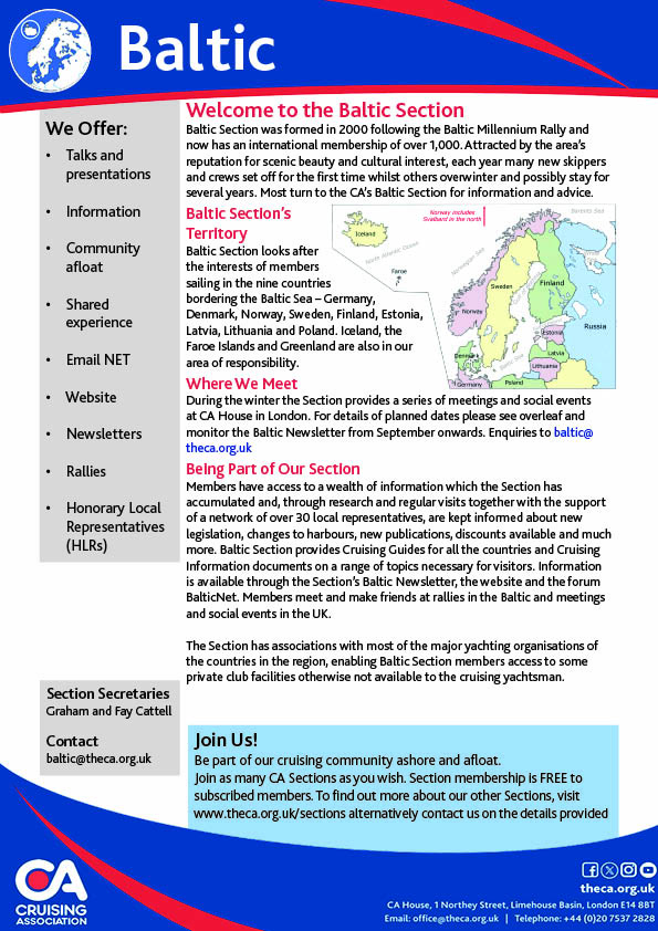 CA Baltic Section flyer