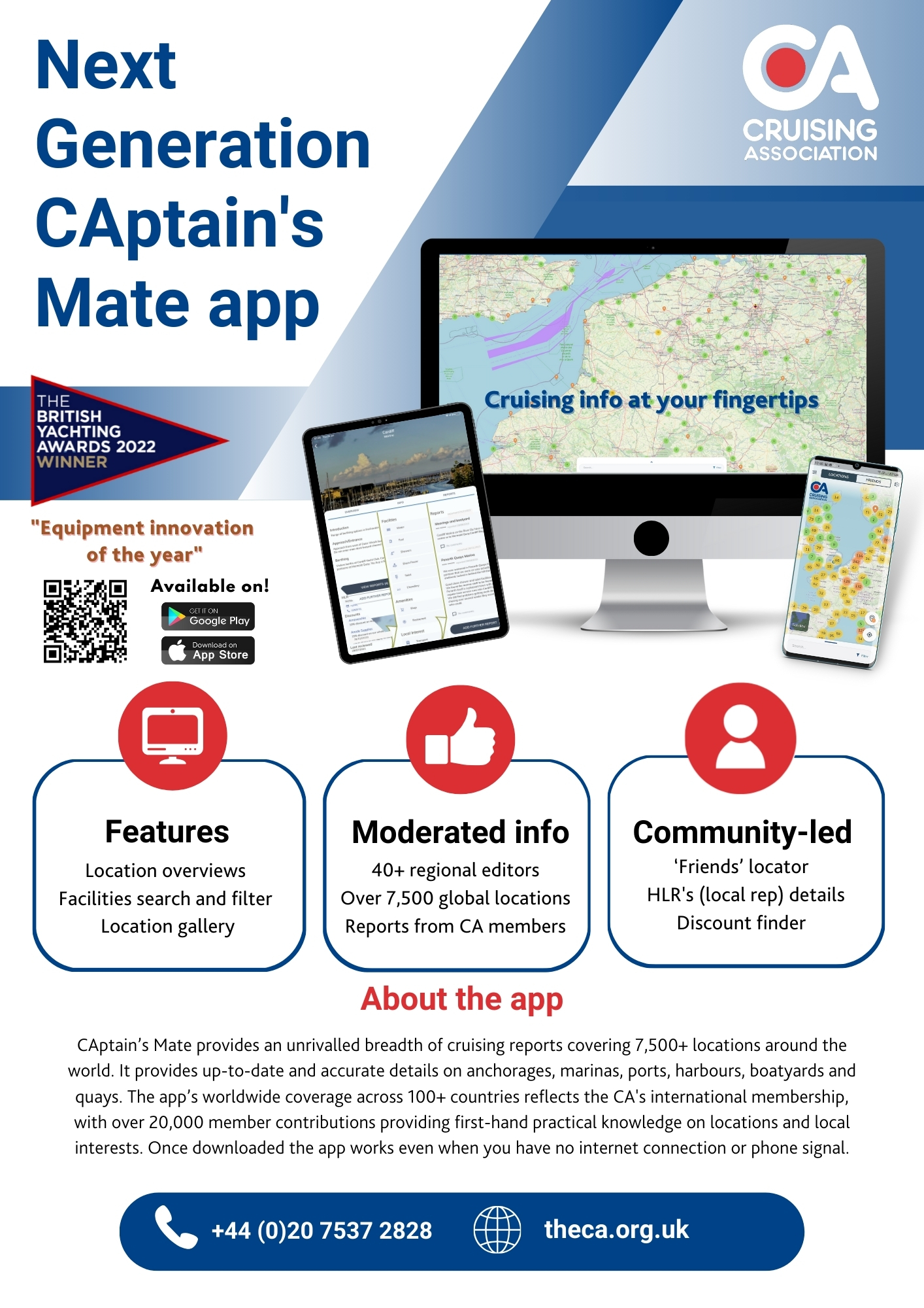 CA CAptain's Mate app flyer