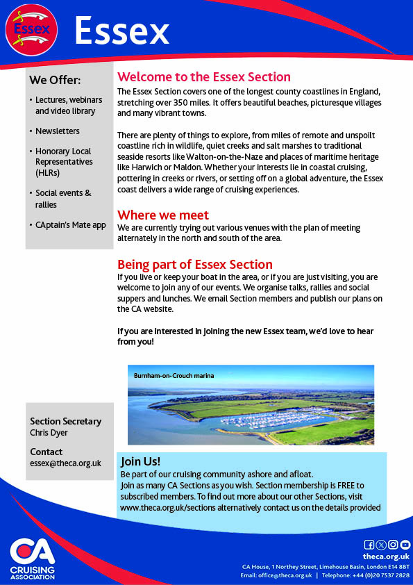 CA Essex Section flyer