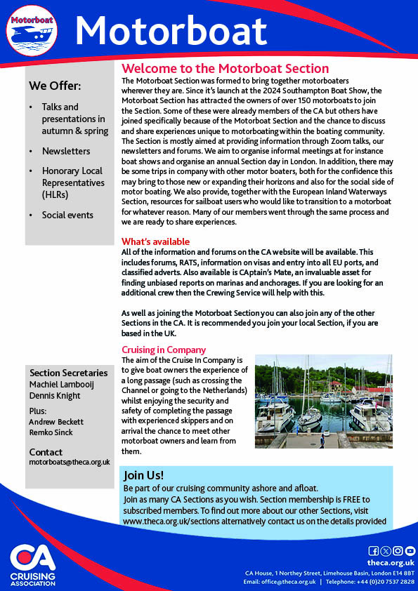 CA Motorboat Section flyer
