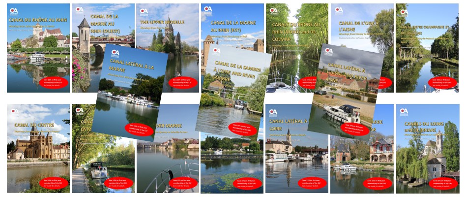 2025 French canal guides from the CA's European Inland Waterways Section