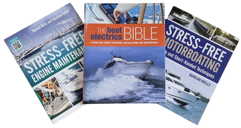 Book prize at the CA Motorboat Section day at Southampton Boat Show