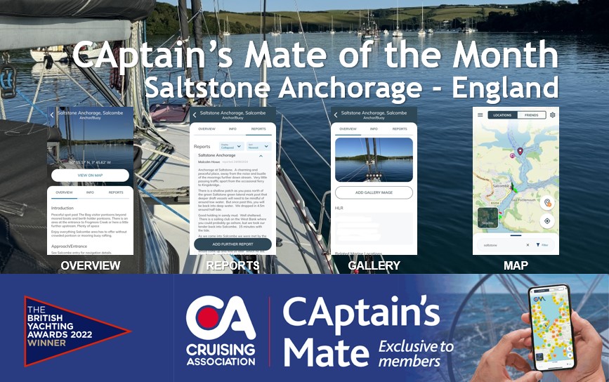 Detailed cruising information on CAptain's Mate for 