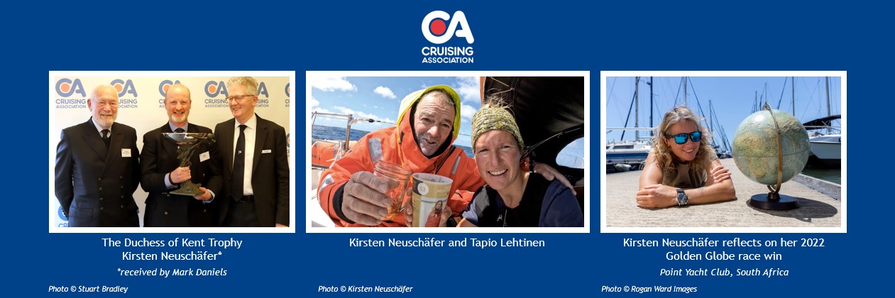 Kirsten Neuschäfer awarded the prestigious Duchess of Kent Trophy by the Cruising Association