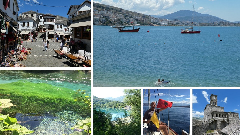 Montage of images of Sarande, Albania